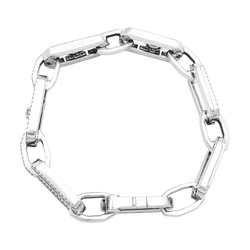 Bracelet Maille MESSIKA "Pavé So Move" en or blanc et diamants - Castafiore