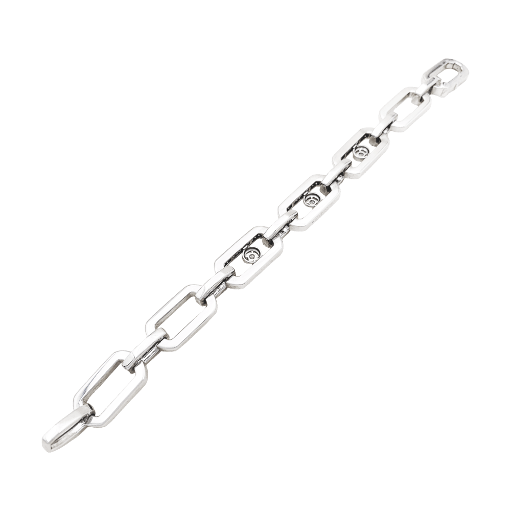 Bracelet Maille MESSIKA "Pavé So Move" en or blanc et diamants - Castafiore