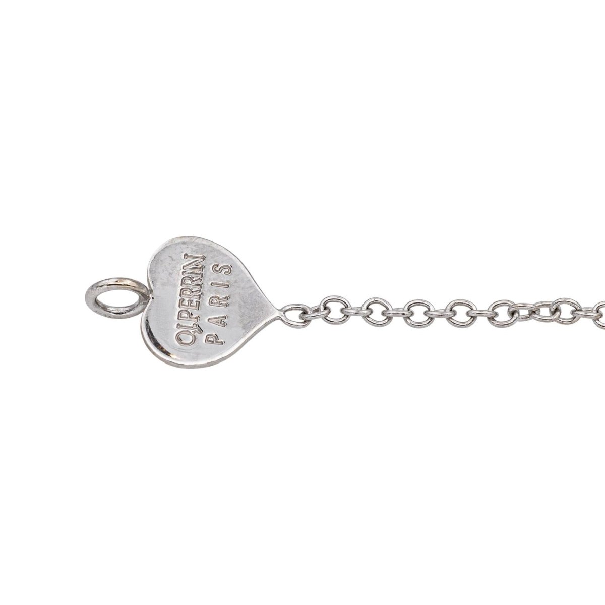 O. J. Perrin Bracelet Cœur Légendes White gold