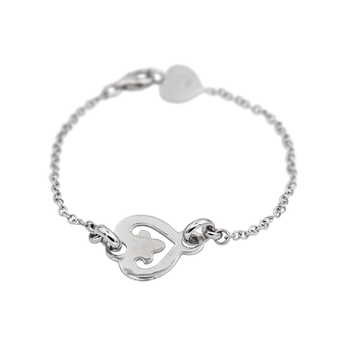 O. J. Perrin Bracelet Cœur Légendes White gold