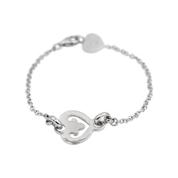 O. J. Perrin Bracelet Cœur Légendes White gold