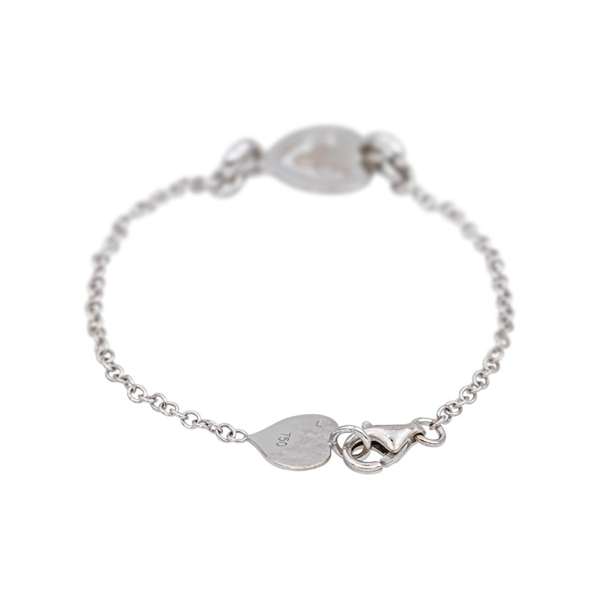 O. J. Perrin Bracelet Cœur Légendes White gold