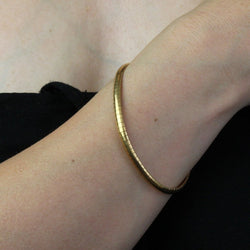 Bracelet maille oméga en or jaune - Castafiore
