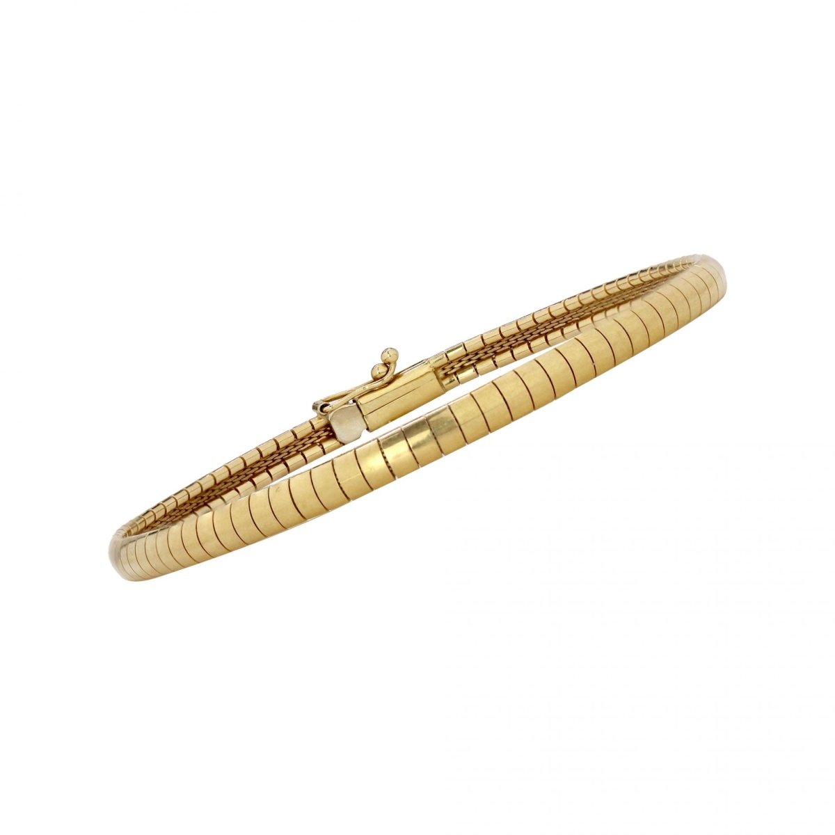 Bracelet maille oméga en or jaune - Castafiore