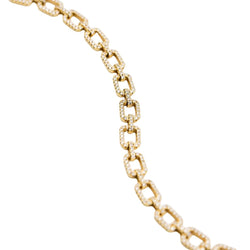 Bracelet Maille PADANI en or jaune et diamants - Castafiore