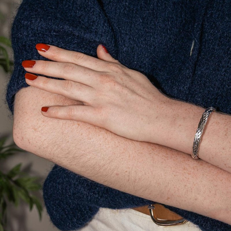 Bracelet Maille palmier Or blanc - Castafiore