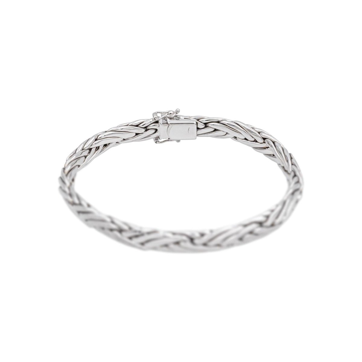 Bracelet Maille palmier Or blanc - Castafiore
