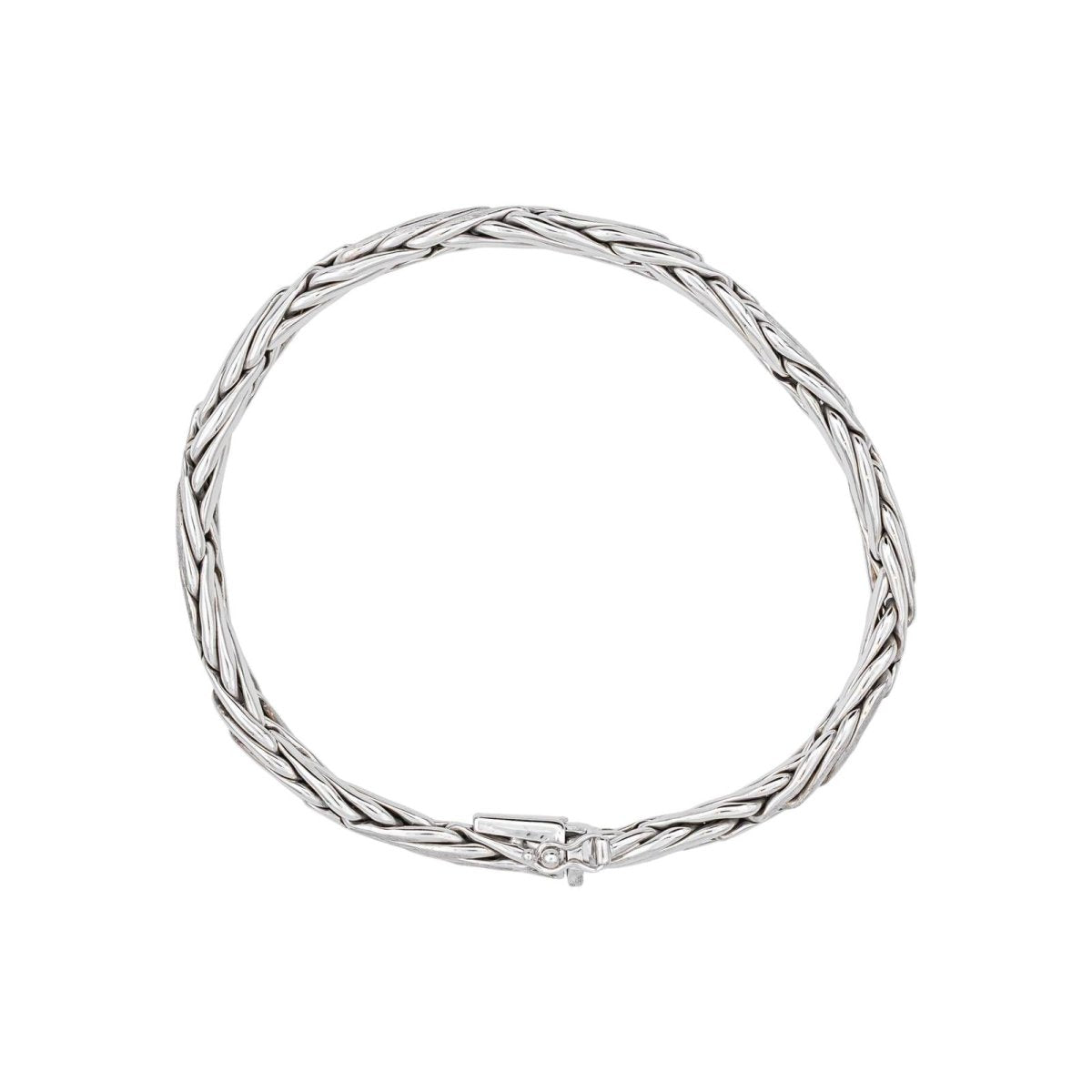 Bracelet Maille palmier Or blanc - Castafiore