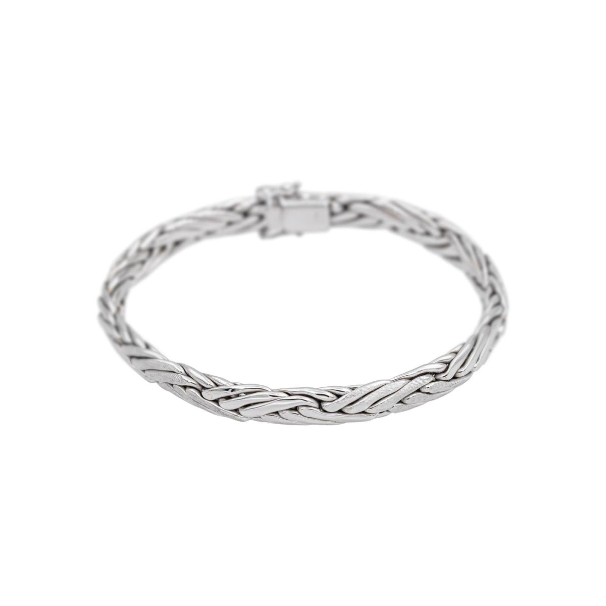 Bracelet Maille palmier Or blanc - Castafiore