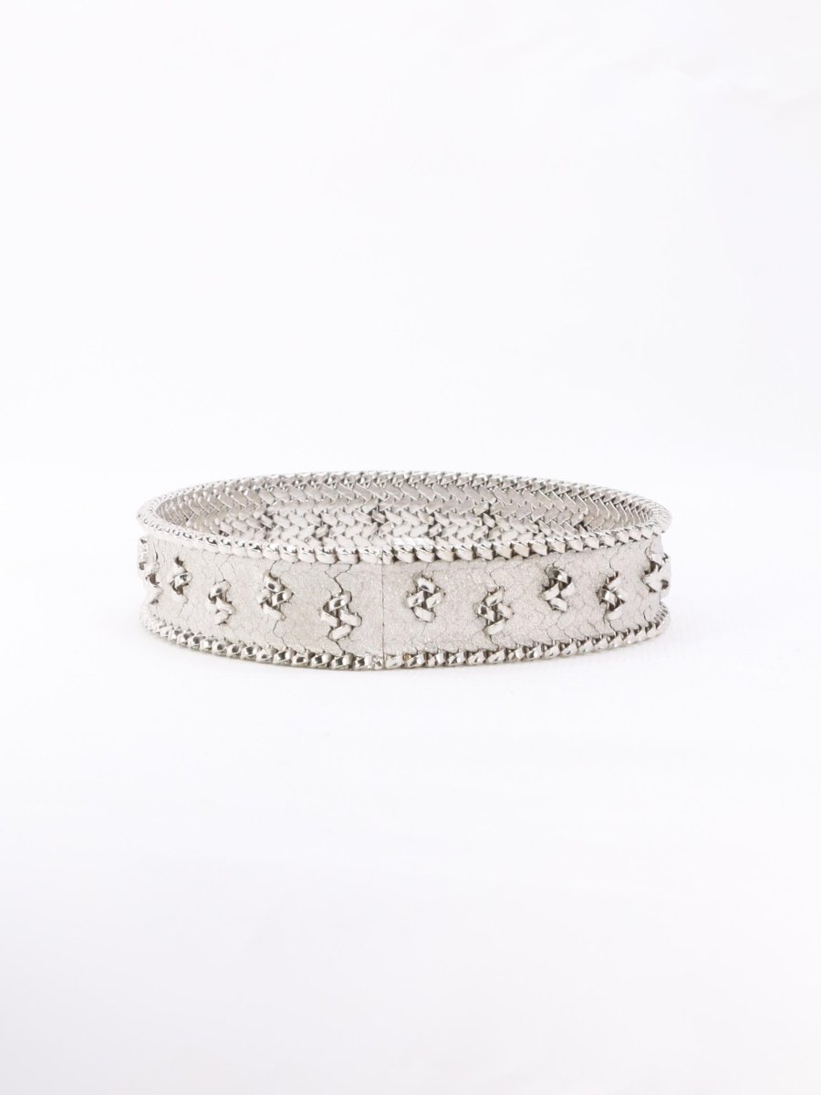 Bracelet maille polonaise or blanc - Castafiore