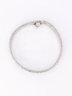 Bracelet maille polonaise or blanc - Castafiore