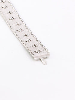 Bracelet maille polonaise or blanc - Castafiore