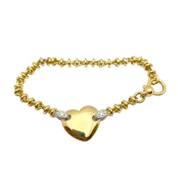 Bracelet Maille POMELLATO en or blanc, or jaune et diamants - Castafiore