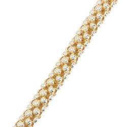 Bracelet maille pop - corn en or jaune - Castafiore