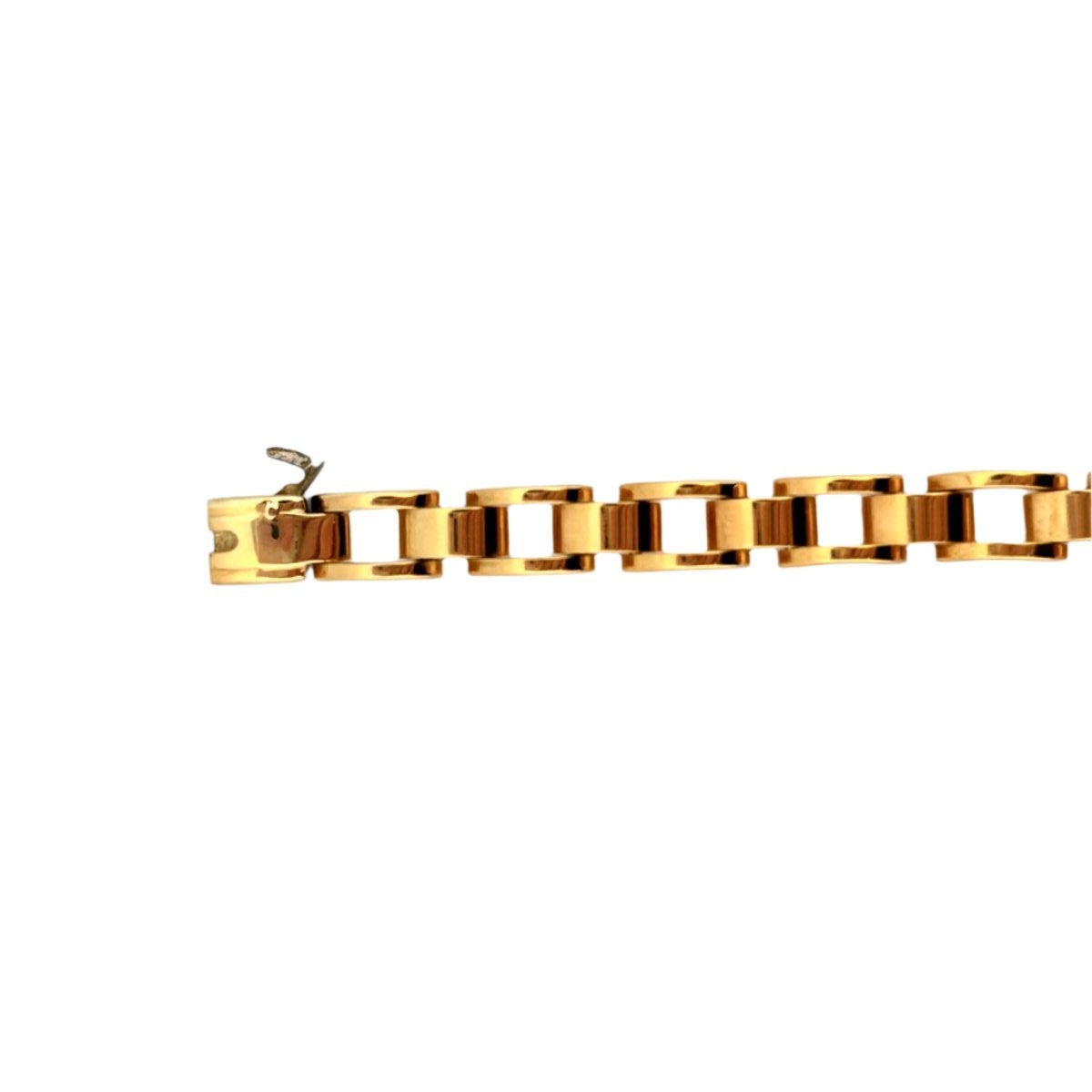 Bracelet maille Tank en or jaune - Castafiore
