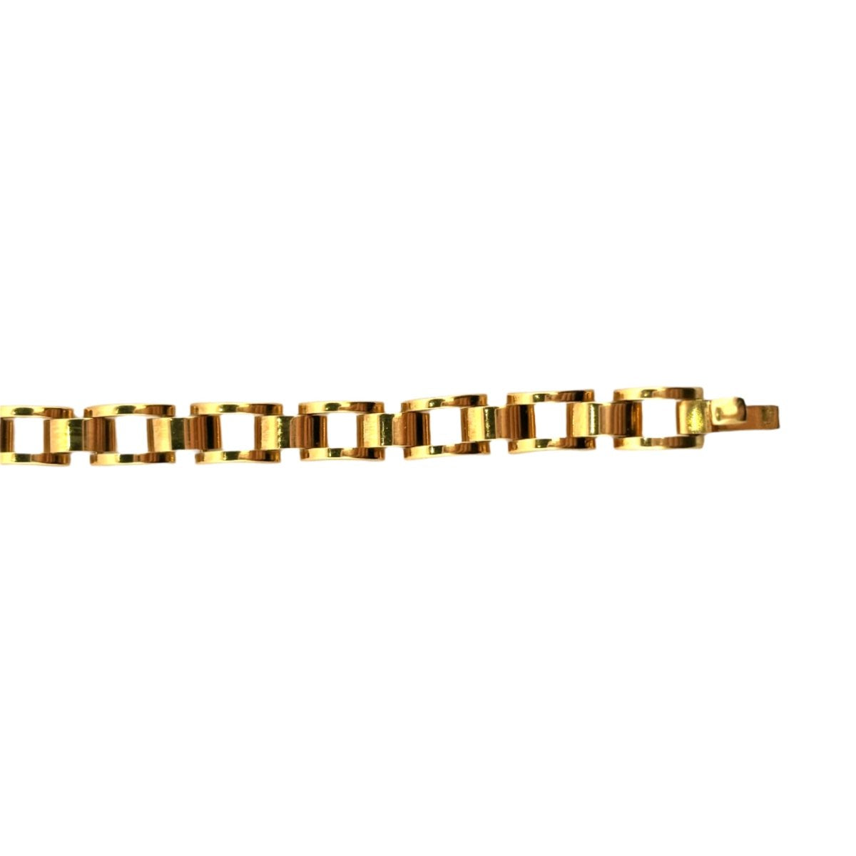 Bracelet maille Tank en or jaune - Castafiore