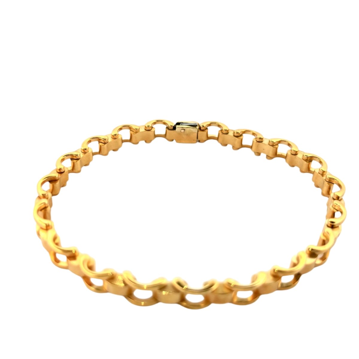 Bracelet maille Tank en or jaune - Castafiore