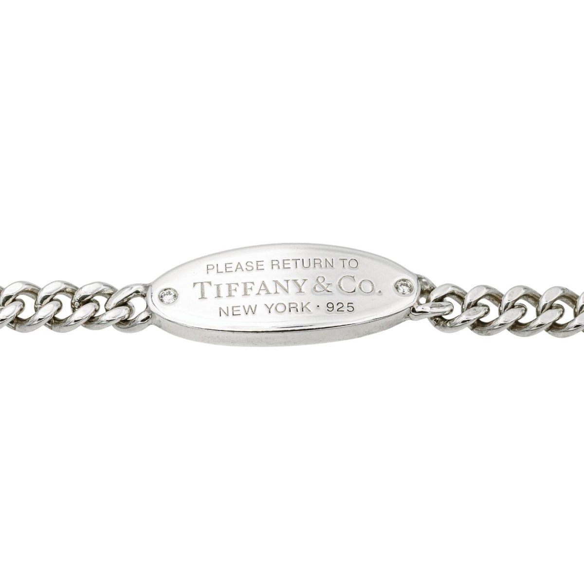 Bracelet Maille TIFFANY & CO "Please Return to Tiffany" en argent - Castafiore