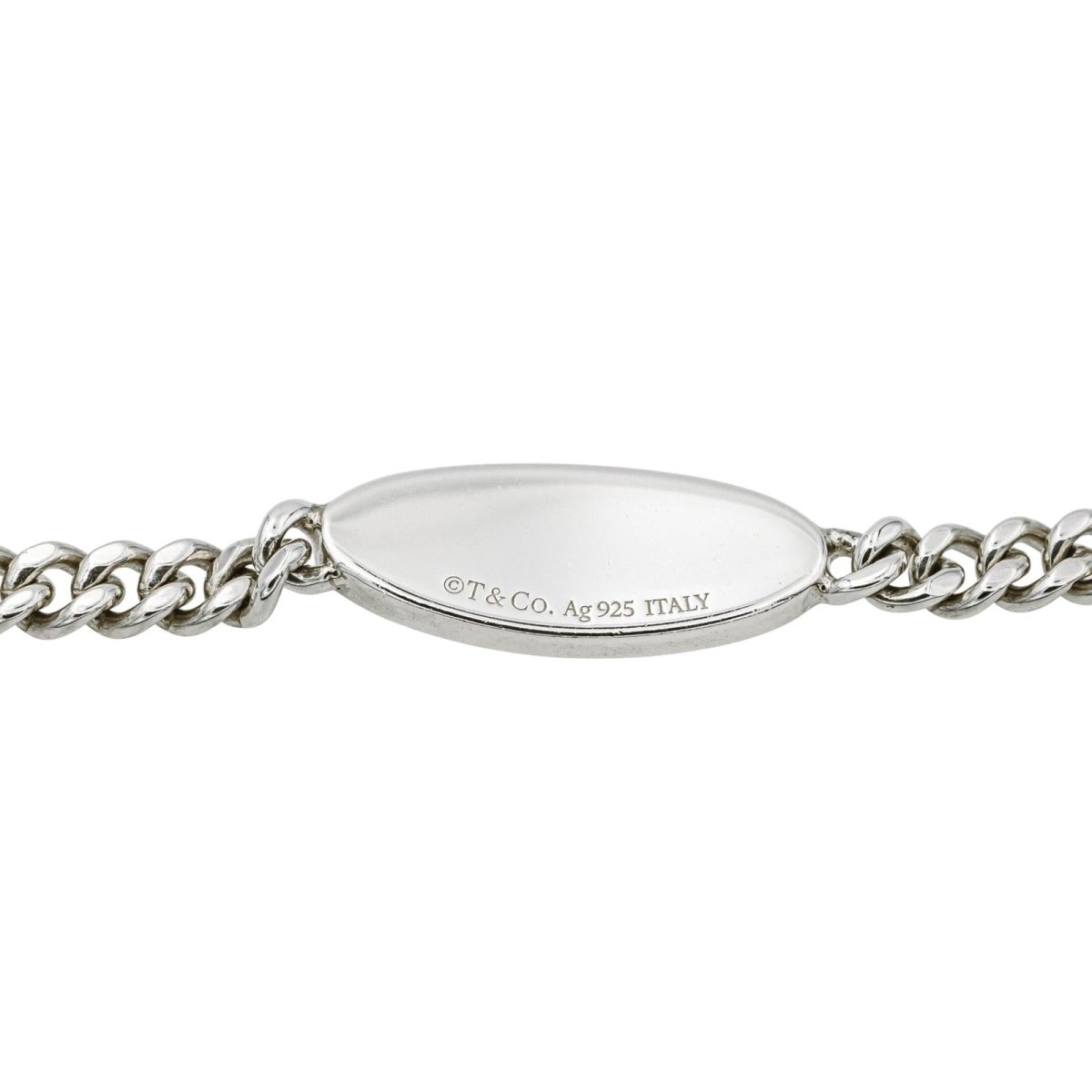 Bracelet Maille TIFFANY & CO "Please Return to Tiffany" en argent - Castafiore
