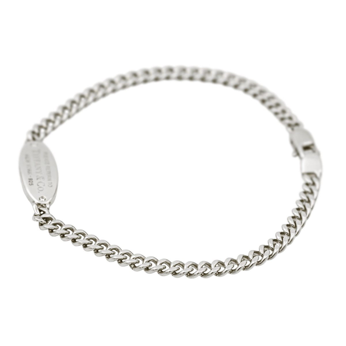 Bracelet Maille TIFFANY & CO "Please Return to Tiffany" en argent - Castafiore