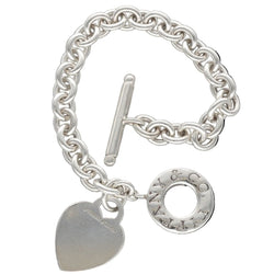 Bracelet Tiffany & Co Return to Tiffany Heart - Silver - Toggle Clasp - Size Small