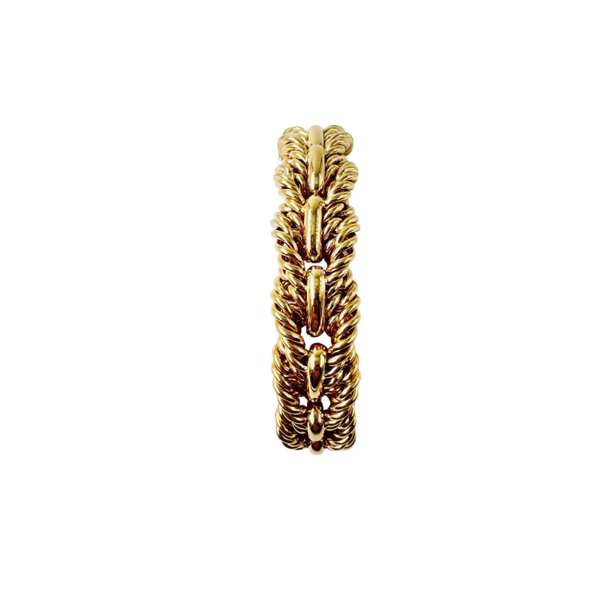 Bracelet Maille TIFFANY en or jaune torsadé - Castafiore