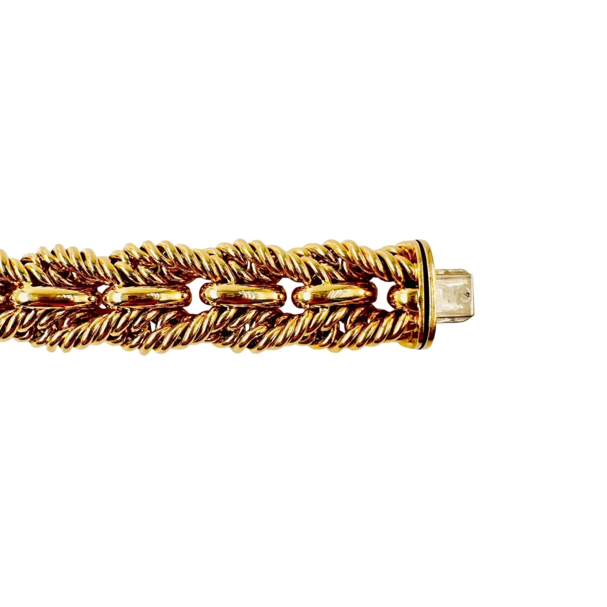 Bracelet Maille TIFFANY en or jaune torsadé - Castafiore