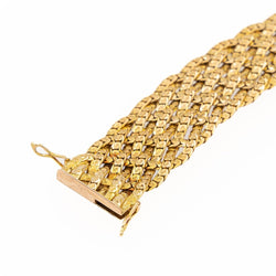 Bracelet Maille tressée Or jaune - Castafiore