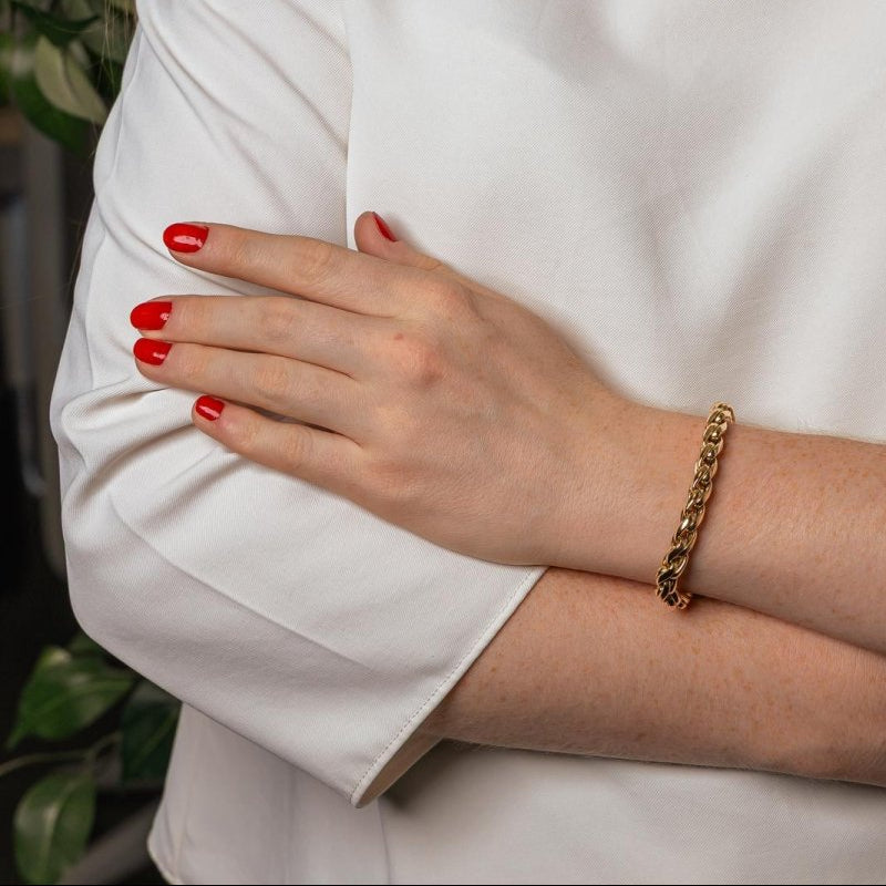 Bracelet Maille tressée Or jaune - Castafiore