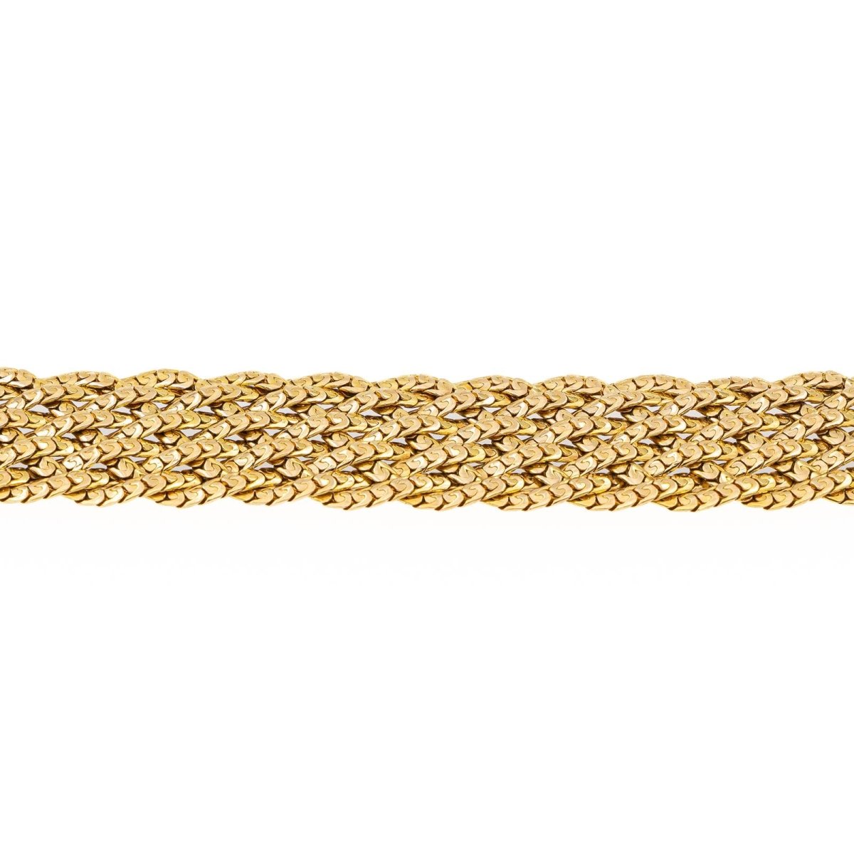 Bracelet Maille tressée Or jaune - Castafiore