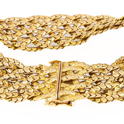 Bracelet Maille tressée Or jaune - Castafiore