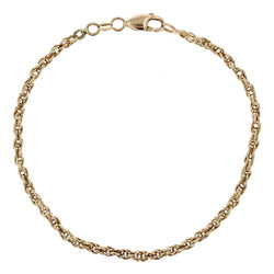 Bracelet maillons torsadés en or jaune - Castafiore