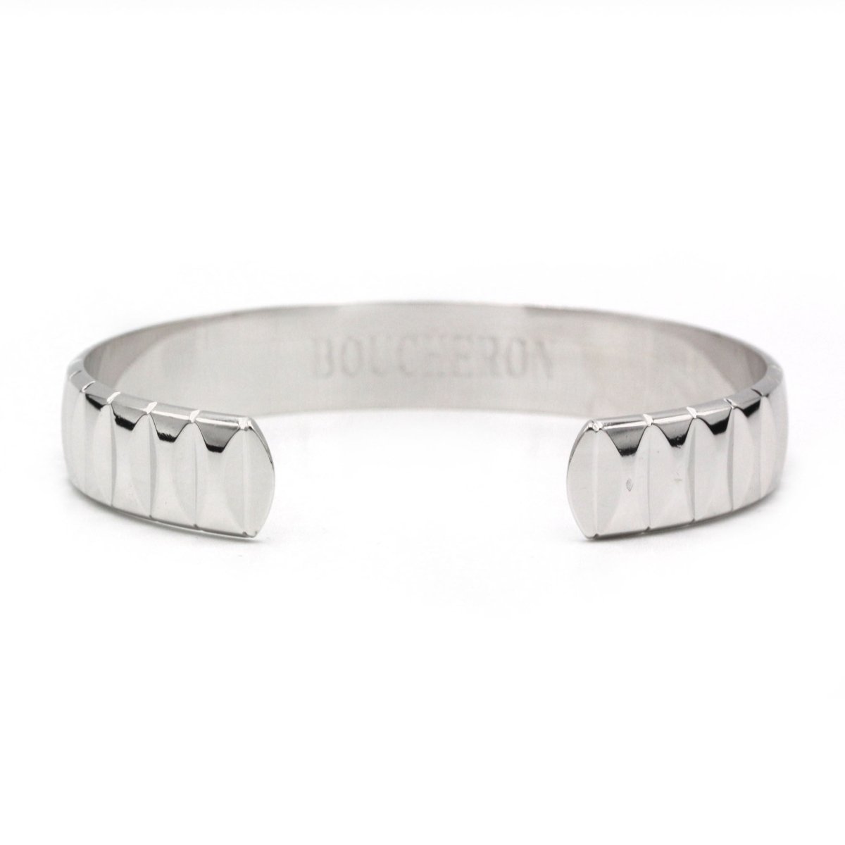 Bracelet Manchette BOUCHERON "Frenchy" en or blanc - Castafiore
