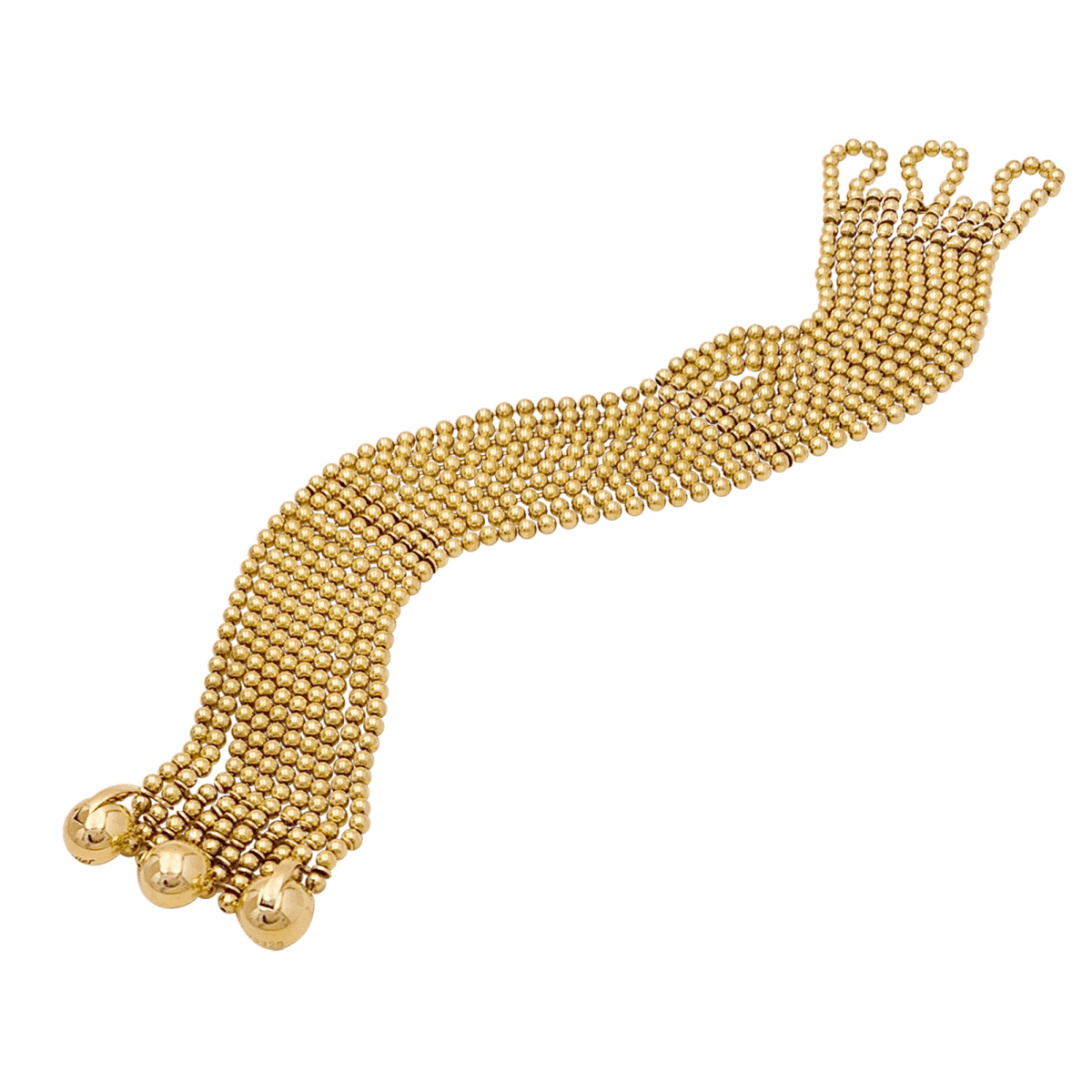 Bracelet Manchette CARTIER "Draperie" en or jaune - Castafiore