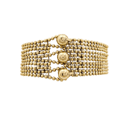 Bracelet Manchette CARTIER "Draperie" en or jaune - Castafiore