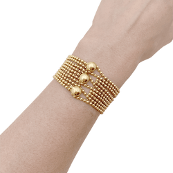 Bracelet Manchette CARTIER "Draperie" en or jaune - Castafiore