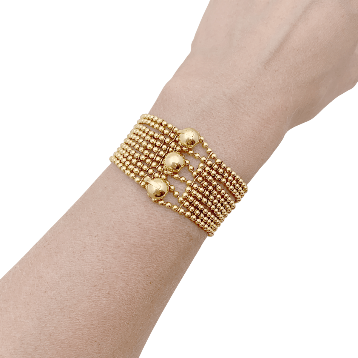 Bracelet Manchette CARTIER "Draperie" en or jaune - Castafiore