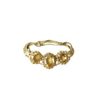 Bracelet manchette Charles X or et citrine - Castafiore