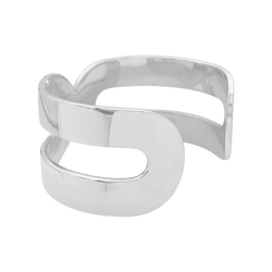 Bracelet Manchette DINH VAN "Maillon XL" en argent - Castafiore