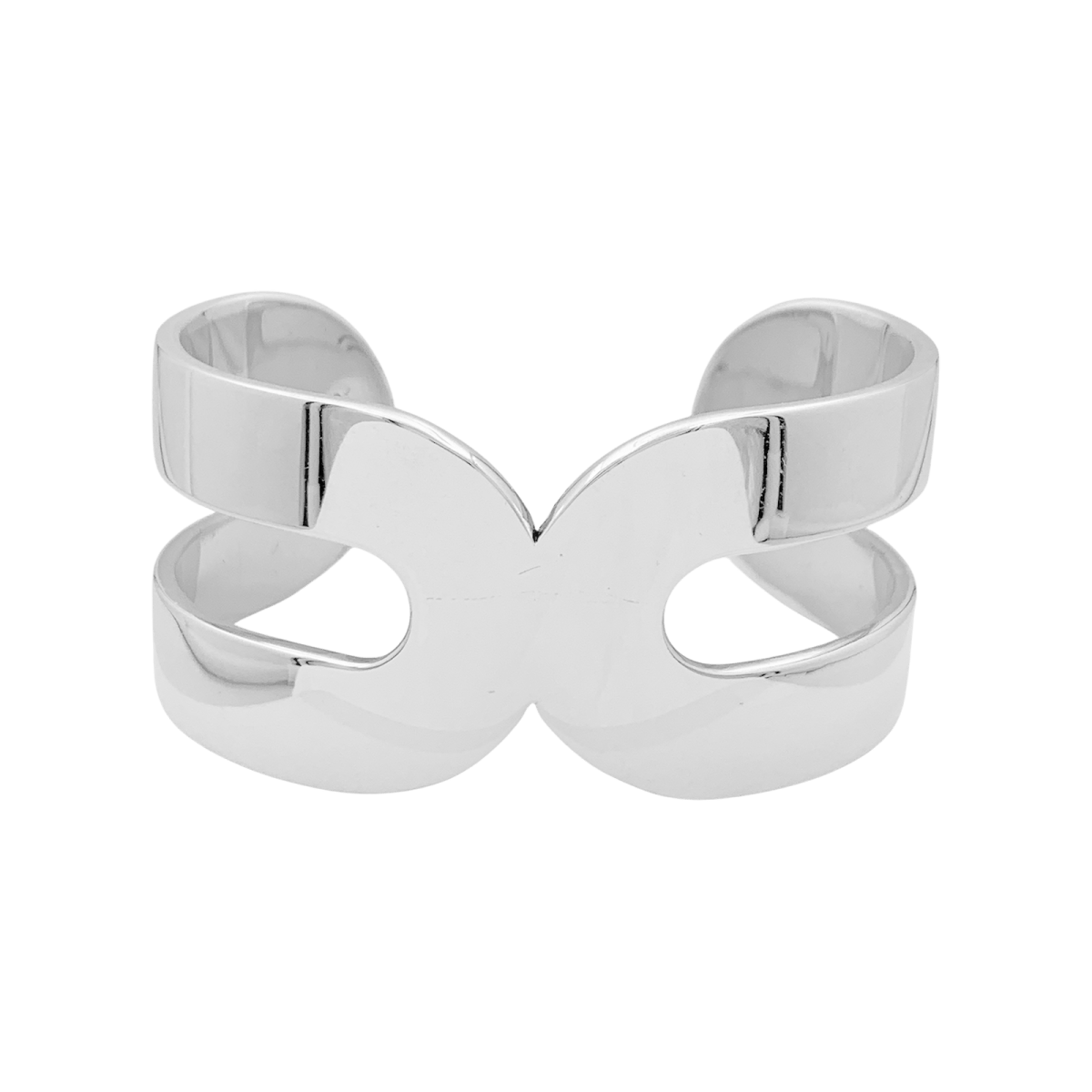 Bracelet Manchette DINH VAN "Maillon XL" en argent - Castafiore