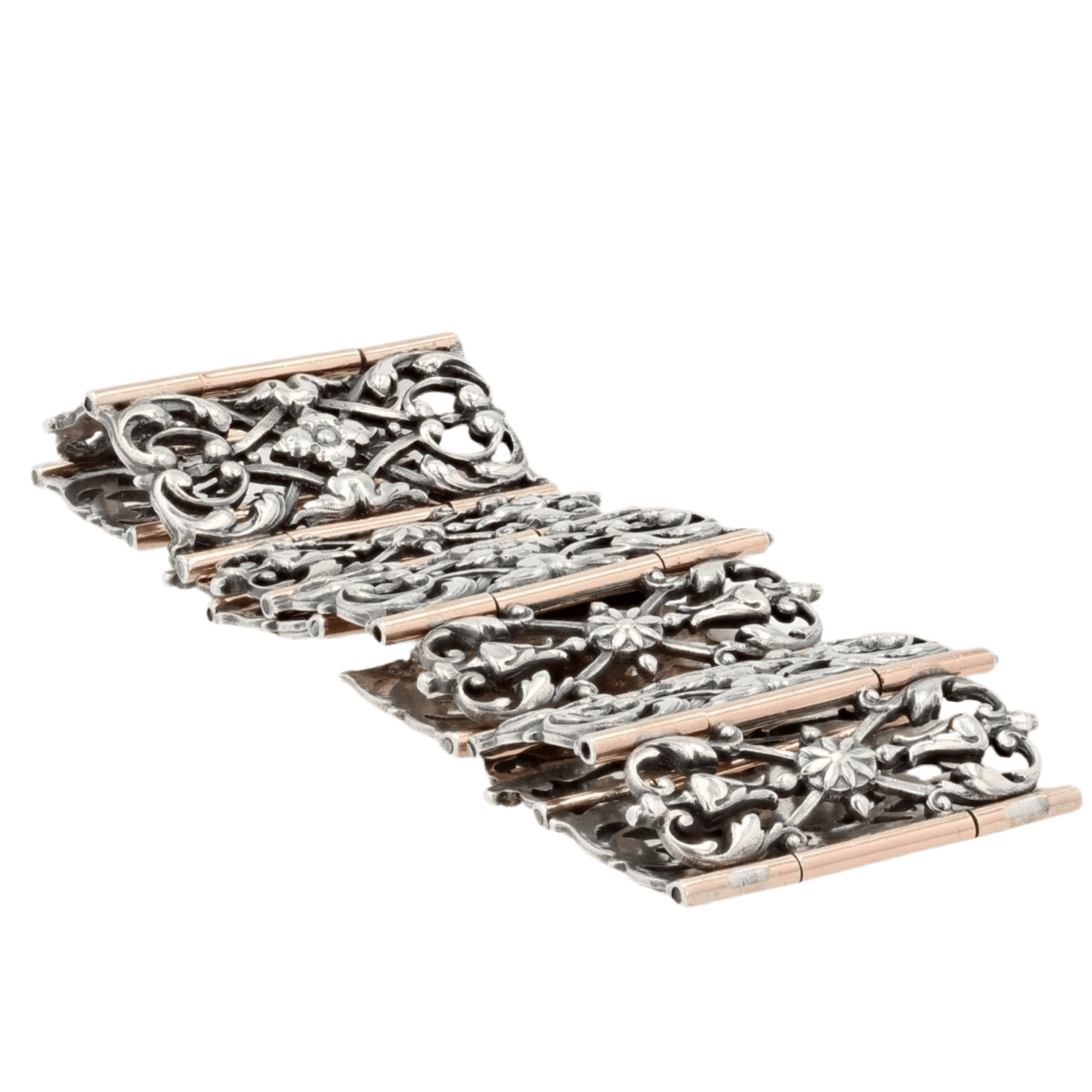 Bracelet Manchette en argent et vermeil - Castafiore