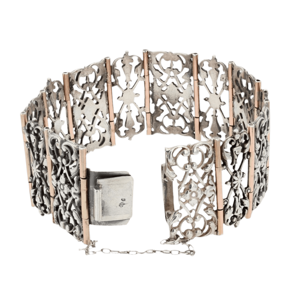 Bracelet Manchette en argent et vermeil - Castafiore
