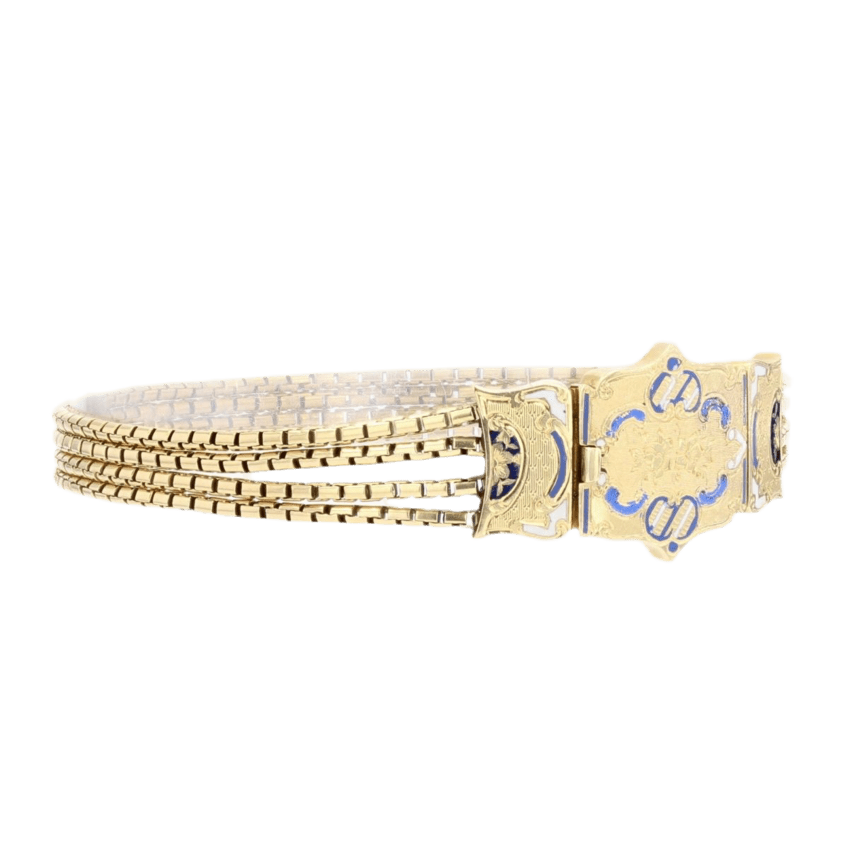 Bracelet Manchette en or jaune - Castafiore