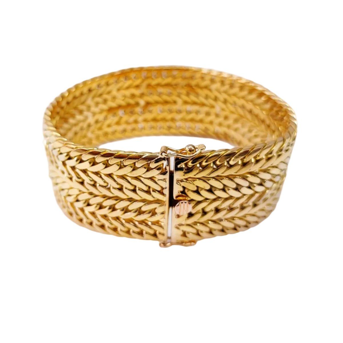 Bracelet Manchette en or jaune - Castafiore