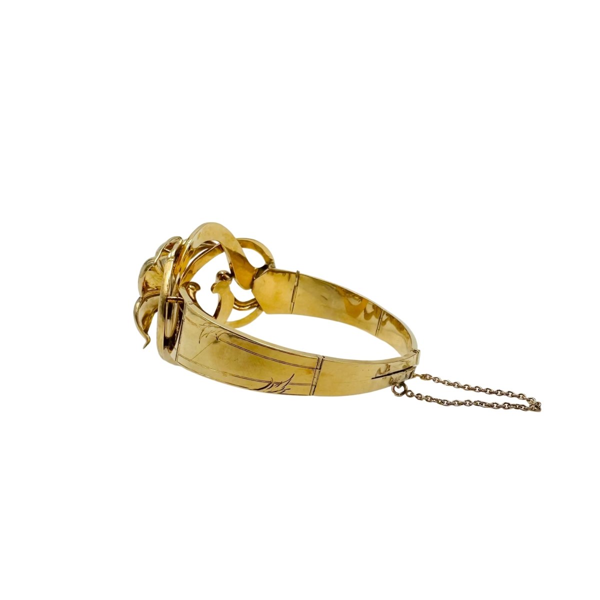 Bracelet Manchette en or jaune - Castafiore