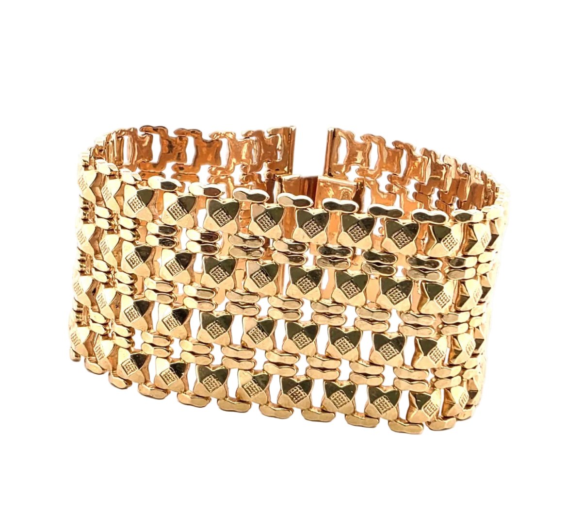 Bracelet Cuff in yellow gold