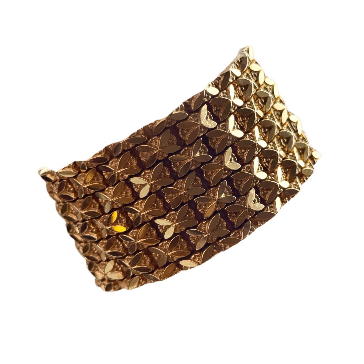 Bracelet Manchette en or jaune - Castafiore