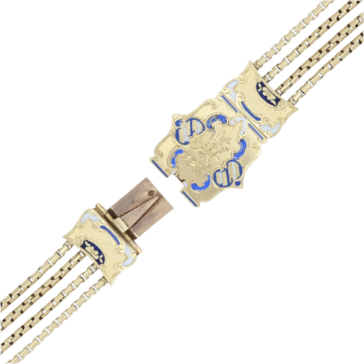 Bracelet Manchette en or jaune - Castafiore