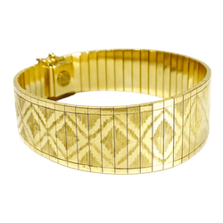 Bracelet Manchette en or jaune - Castafiore