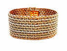 Bracelet manchette en or jaune - Castafiore